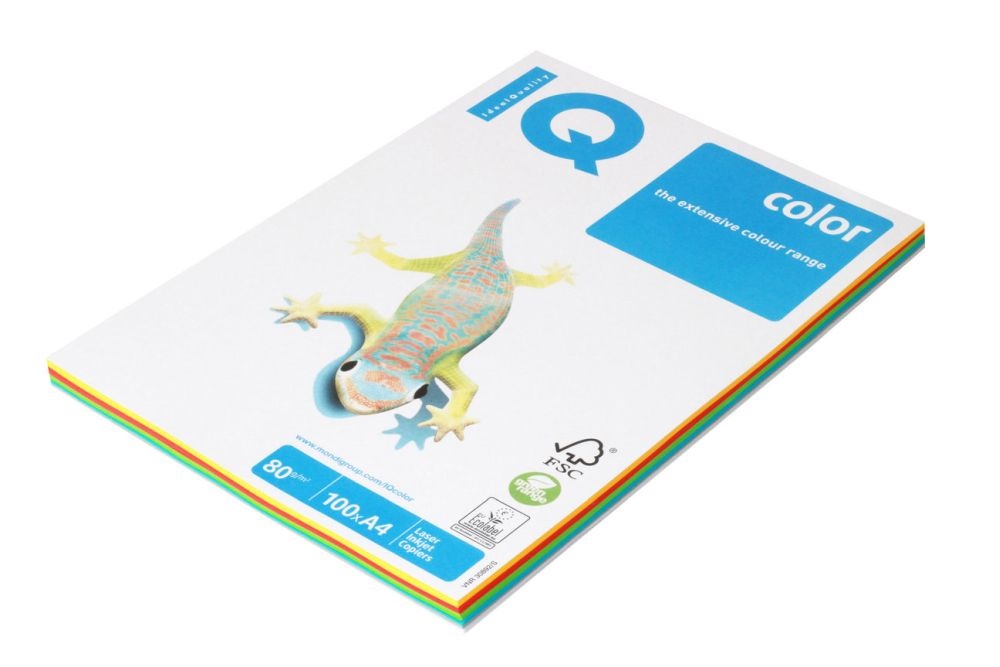 IQ Color A4 80g intenzív színű 4x25db másolópapír