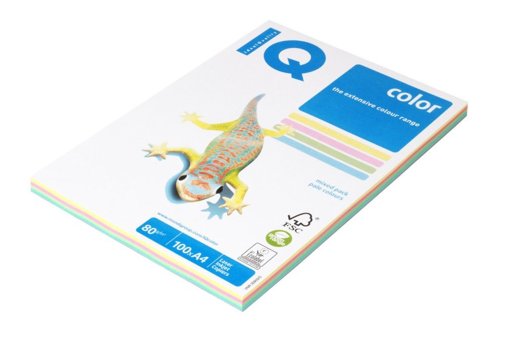 IQ Color A4 80g pasztel színű 4x25db másolópapír