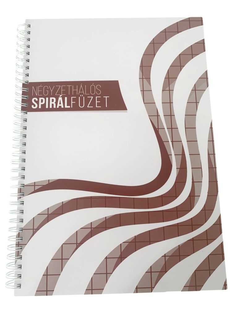IRISOffice A4 120 lapos kockás (ikerspirál/+ 2 szín regiszter) spirálfüzet