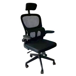 IRIS Office Arcadia fekete, ergonómikus, szövet-hálós irodai forgószék fej és háttámasszal