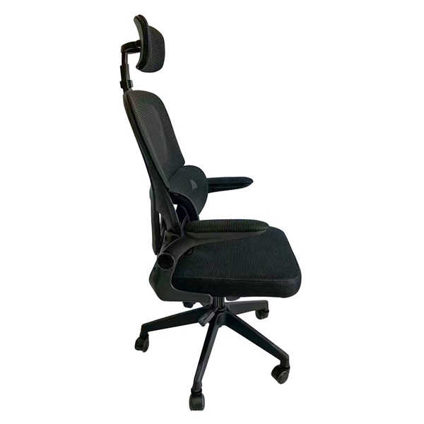 IRIS Office Arcadia fekete, ergonómikus, szövet-hálós irodai forgószék fej és háttámasszal
