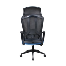 IRISOffice Astra kék/fekete ergonómikus, szövet-hálós irodai forgószék fej és háttámasszal