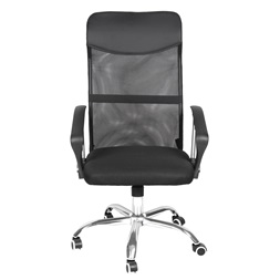 IRIS Office Aurora fekete, szövet-hálós, magas háttámlás irodai forgószék