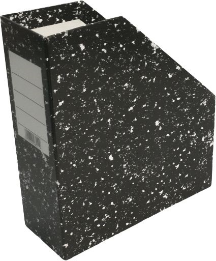 Office Depot D merevfalú 9cm karton fekete mákos mintás iratpapucs