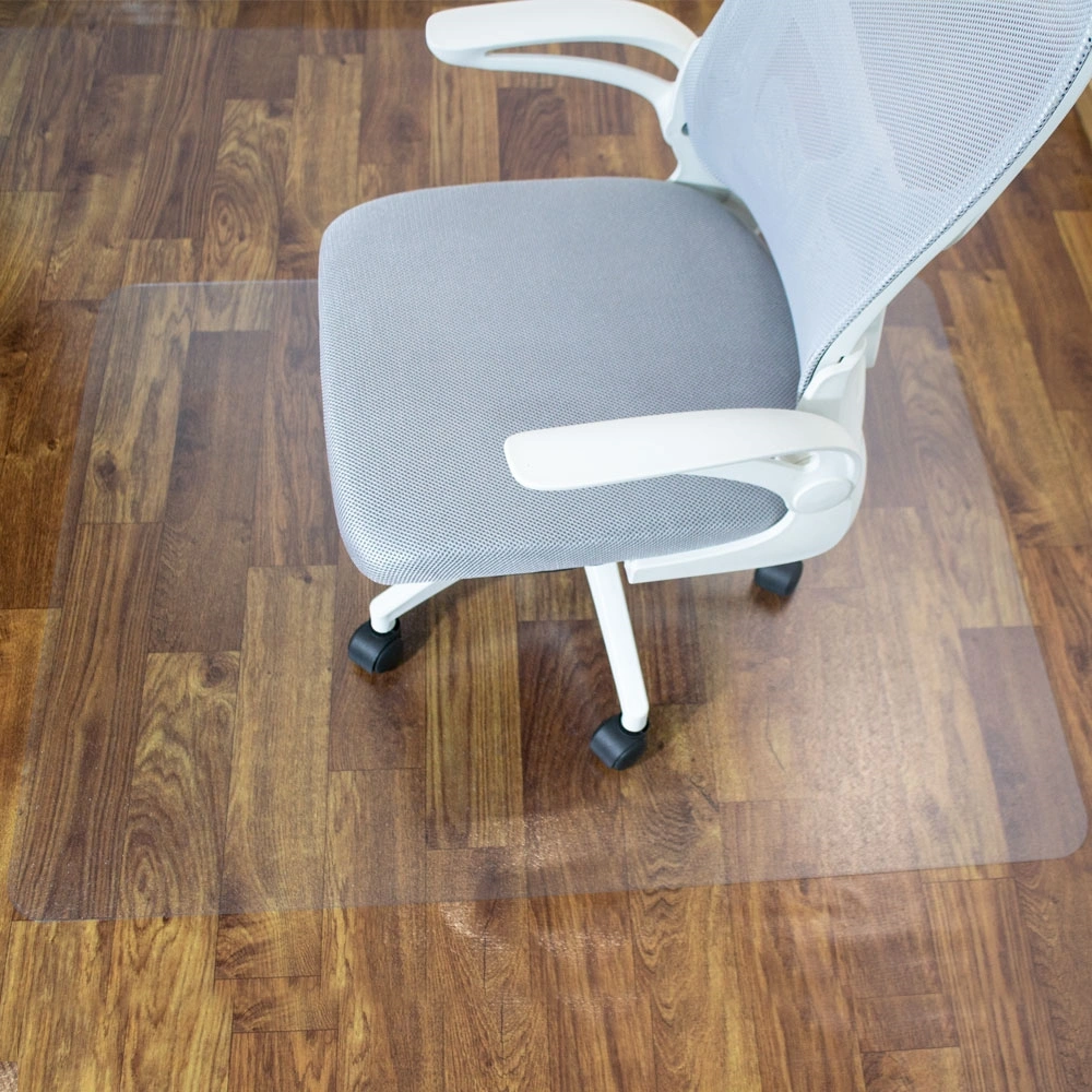 IRIS 100x140cm, 0,8mm vastag, áttetsző padlóvédő székalátét, kerekített sarkok, OEM