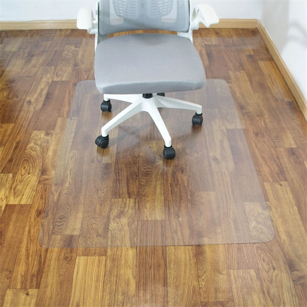 IRIS 100x140cm, 0,8mm vastag, áttetsző padlóvédő székalátét, kerekített sarkok, OEM