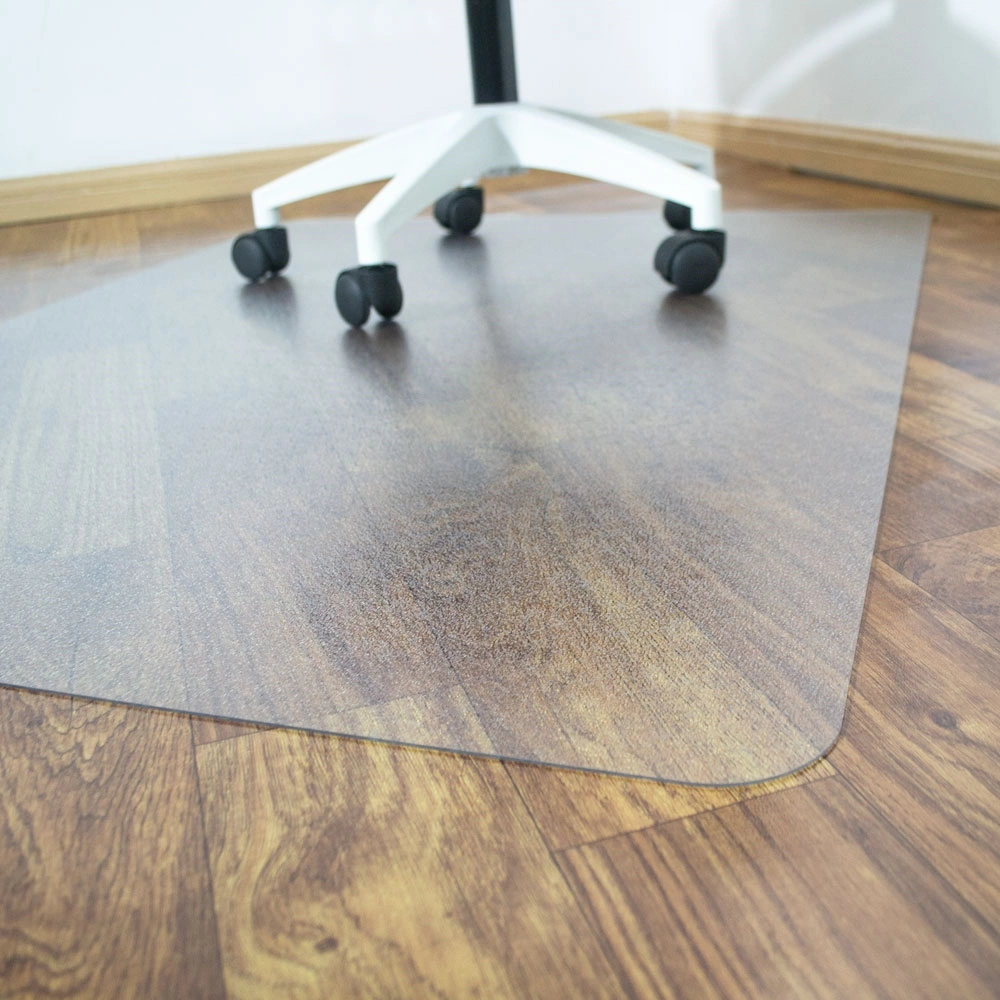 IRIS 100x140cm, 0,8mm vastag, áttetsző padlóvédő székalátét, kerekített sarkok, OEM