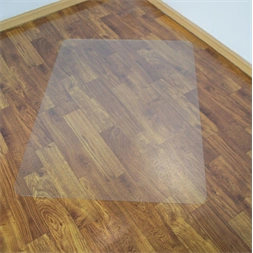 IRIS 100x140cm, 0,8mm vastag, áttetsző padlóvédő székalátét, kerekített sarkok, OEM
