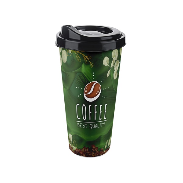 IRIS BIG COFFEE CUP kávéspohár tetővel 650ml AP-9220