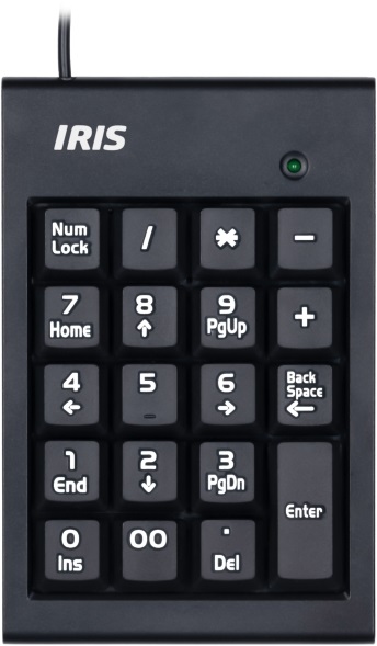 IRIS B-15 USB fekete numerikus billentyűzet