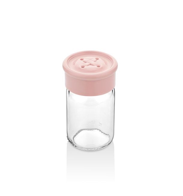 IRIS Button üveg fűszerszóró 67ml, rószaszín, fehér, szürke vagy kék színű HN-1136