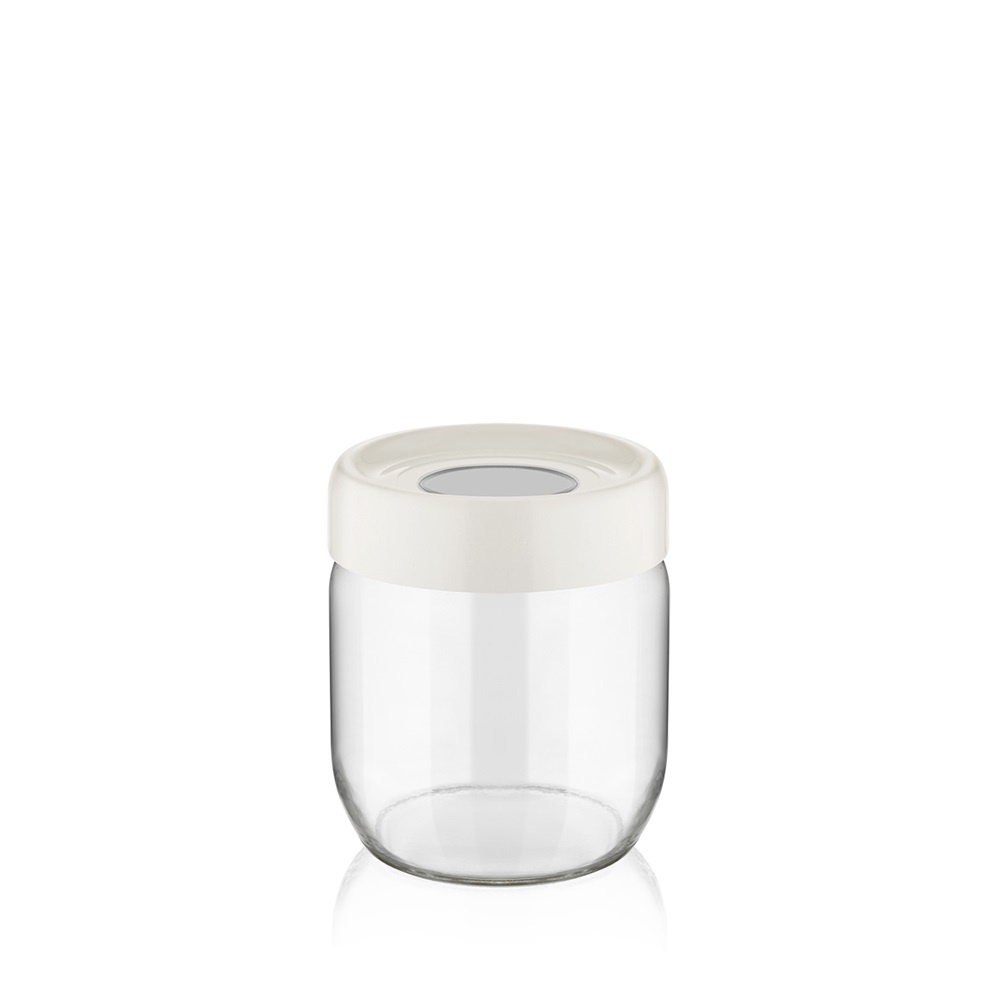 IRIS C-00114 Ring üveg tároló 425ml, fekete, elfántcsont vagy szürke színű