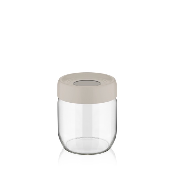 IRIS C-00114 Ring üveg tároló 425ml, fekete, elfántcsont vagy szürke színű