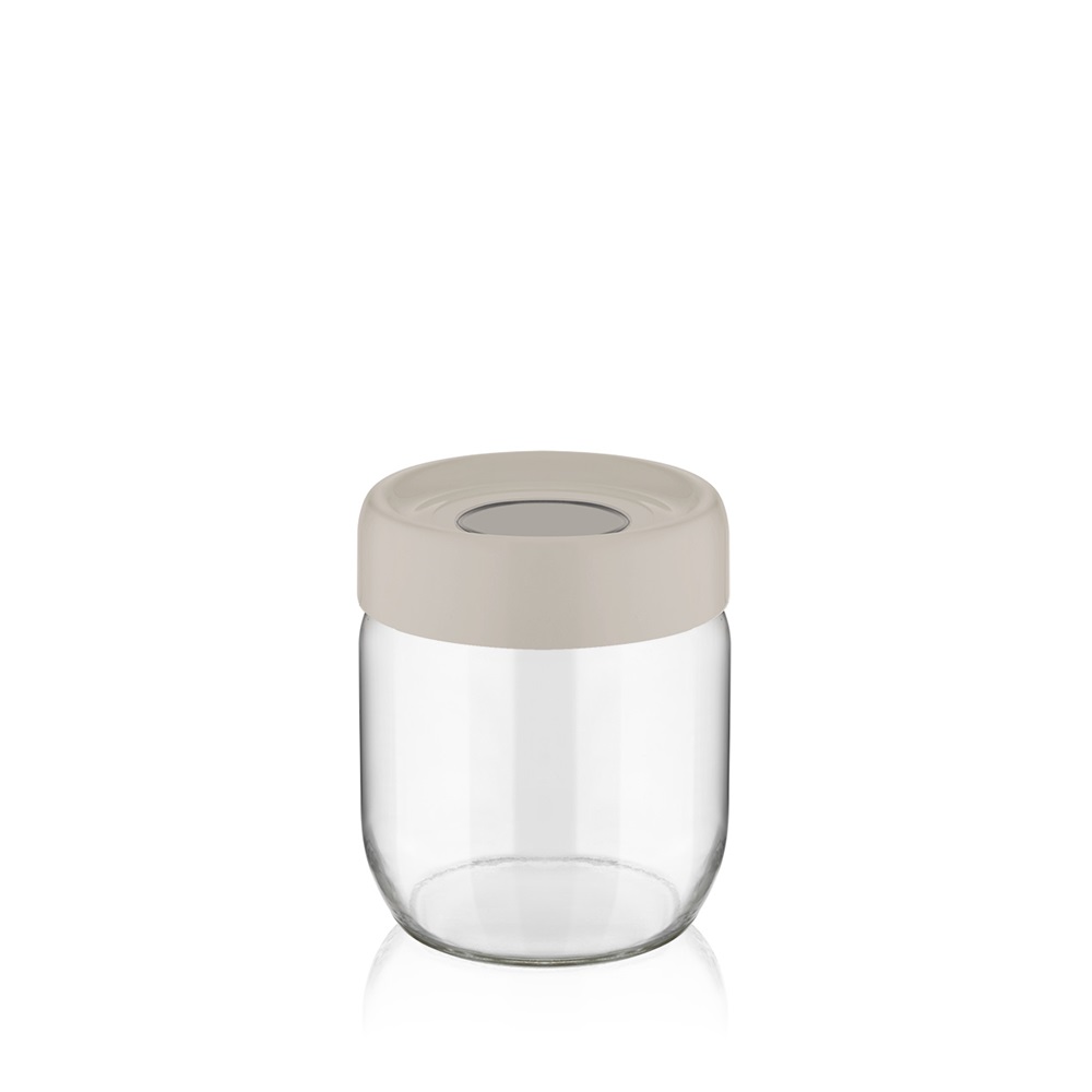 IRIS C-00114 Ring üveg tároló 425ml, fekete, elfántcsont vagy szürke színű