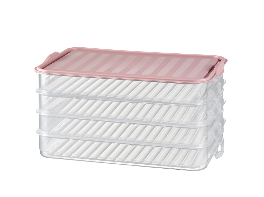 IRIS G-462 EASY-CLICK négyszintes ételtároló szett 4x750ml 15,5x23x12,5cm