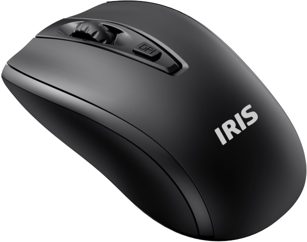 IRIS E-24 vezeték nélküli fekete egér