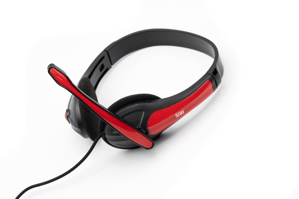 IRIS F-25 piros headset