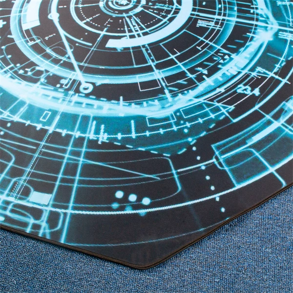 IRIS GAMER ELECTRIC  118x118cm, 3mm vastag, szögletes padlóvédő székalátét