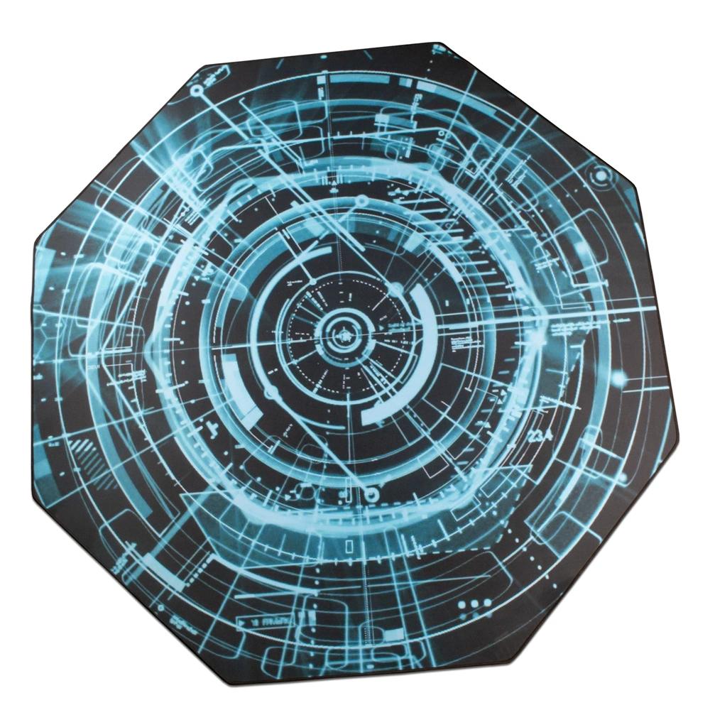 IRIS GAMER ELECTRIC  118x118cm, 3mm vastag, szögletes padlóvédő székalátét