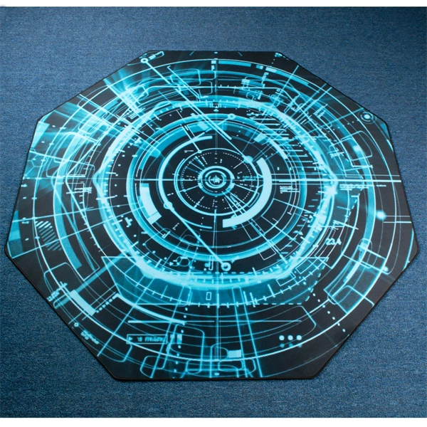 IRIS GAMER ELECTRIC  118x118cm, 3mm vastag, szögletes padlóvédő székalátét