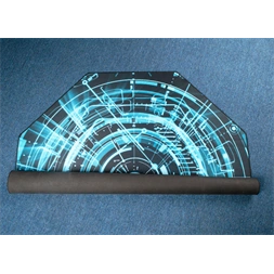 IRIS GAMER ELECTRIC  118x118cm, 3mm vastag, szögletes padlóvédő székalátét