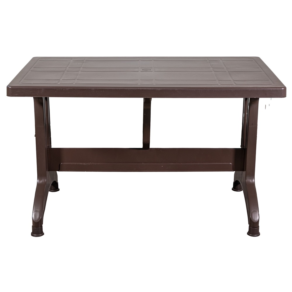 IRIS GF-1000BR Stable barna műanyag asztal 70x120cm (Használt - B)