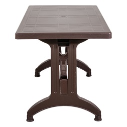 IRIS GF-1000BR Stable barna műanyag asztal 70x120cm (Használt - B)
