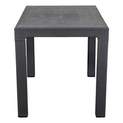 IRIS GF-240A ECO antracit műanyag kerti asztal rattan 70x100cm