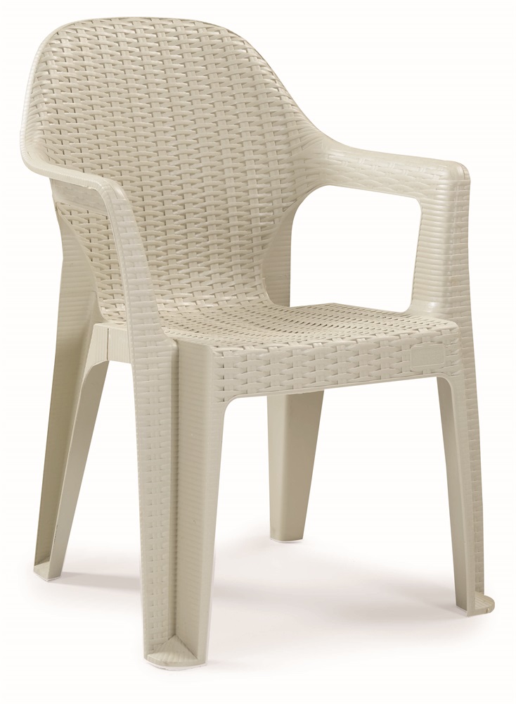 IRIS GF-900C Polo CAPPUCCINO műanyag rattan karfás kerti szék