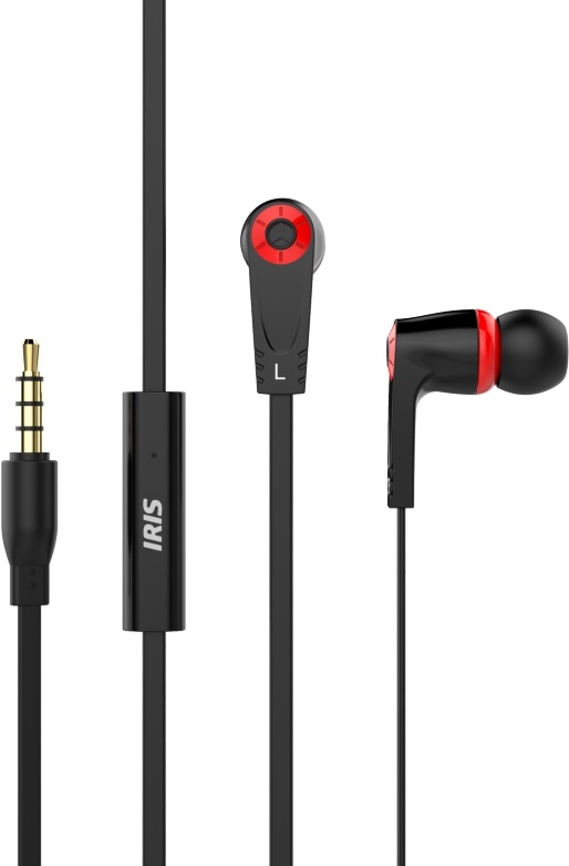 IRIS G-13 mikrofonos fekete fülhallgató