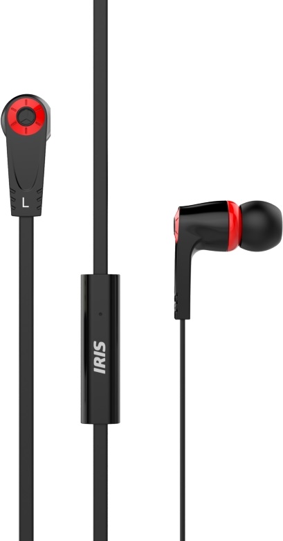 IRIS G-13 mikrofonos fekete fülhallgató