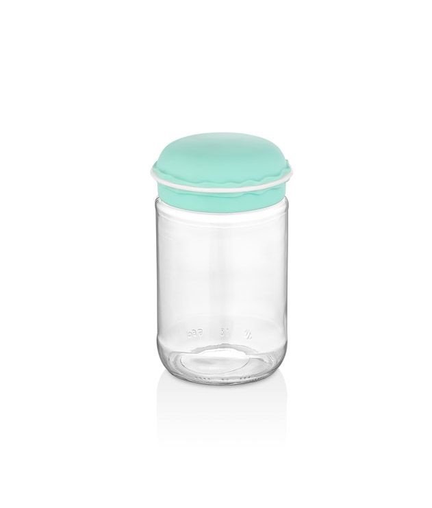 IRIS Macaron üveg fűszertartó 660ml, rózsaszín, menta, sárga vagy lila színű HN-1365