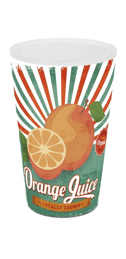 IRIS Orange Juice mintás pohár 650ml 161946-003