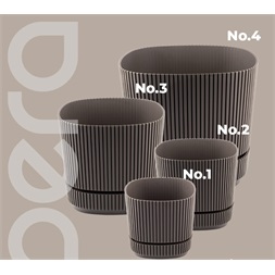 IRIS G-437 PERA SQUARE virágcserép 1.200ml 133x133x120mm