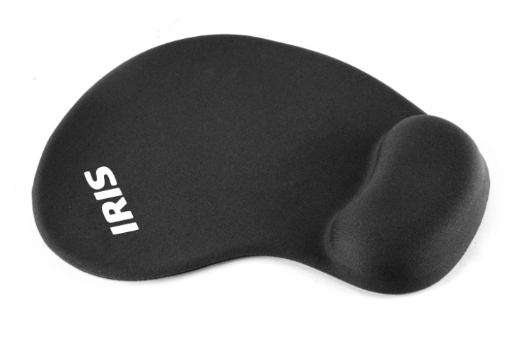IRIS P-23 ergonómikus fekete egérpad
