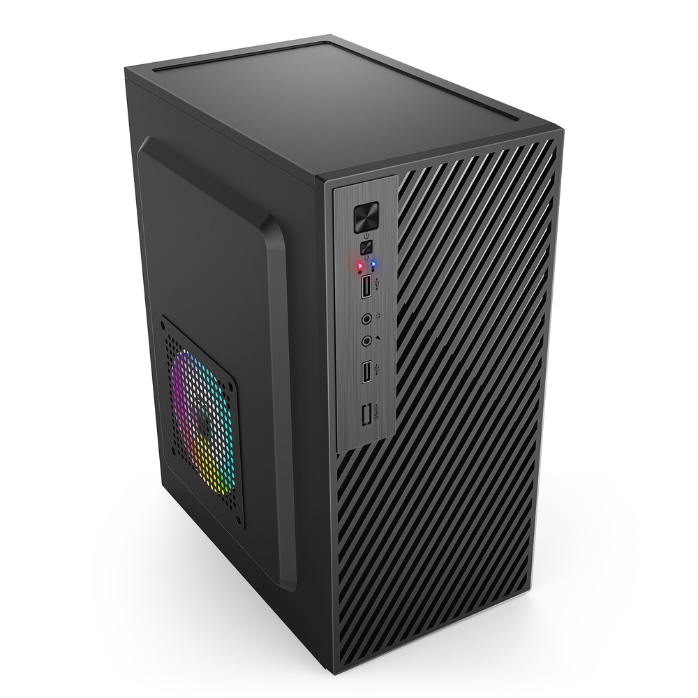 IRIS Q2517 fekete (táp nélküli) mATX számítógépház