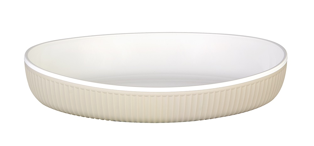 IRIS G-806 SHELL OVAL kétszínű tányér 185x138x30mm