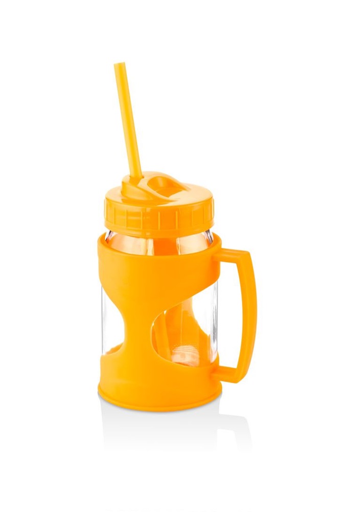 IRIS Sarajevo Hobby üveg pohár 370ml, zöld, fukszia, narancs vagy citromsárga színű HN-1755