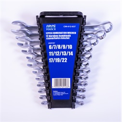 IRIS TOOLS CW-012-037 12 darabos kombinált csavarkulcs készlet (Újracsomagolt)