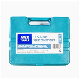 IRIS TOOLS DT-16-118 15 darabos szerszámkészlet + táska