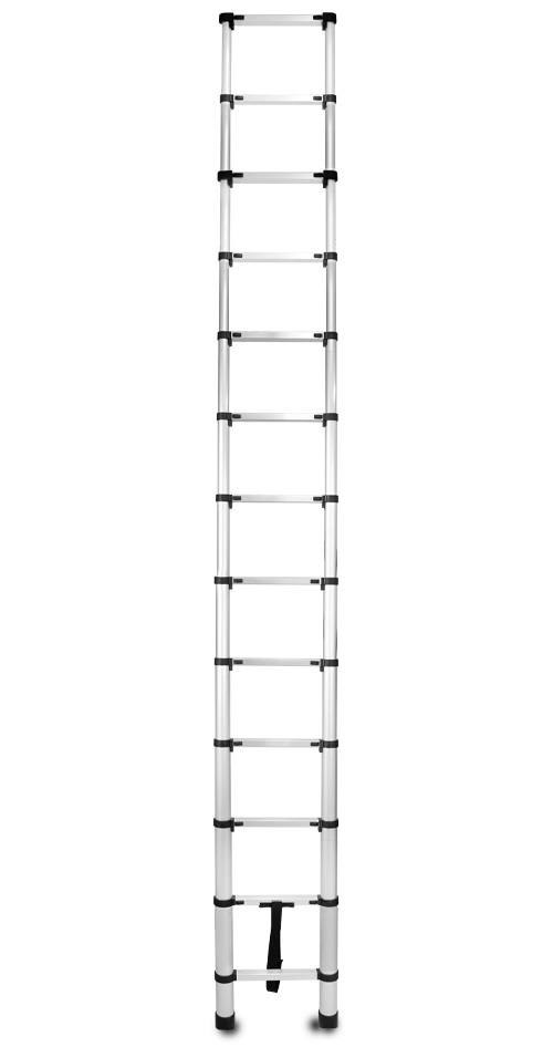 IRIS TOOLS HL-100 3,8 m teleszkópos acél létra, összecsukható, 125 kg teherbírás