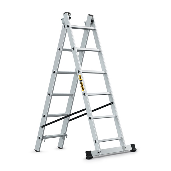 IRIS TOOLS HL-200 2x6 lépcsős alumínium létra, 150 kg