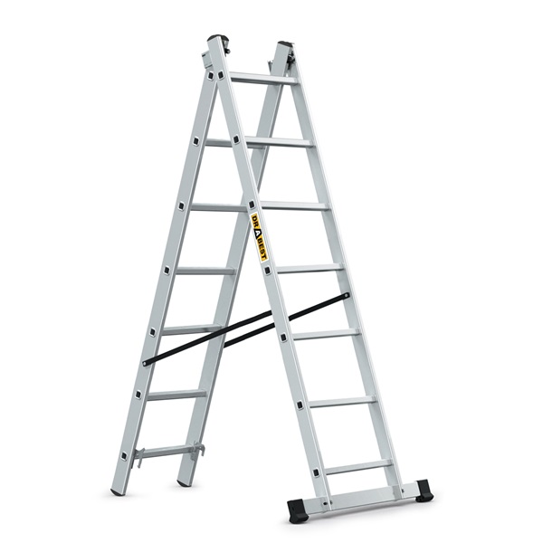 IRIS TOOLS HL-200 2x7 lépcsős alumínium létra, 150 kg