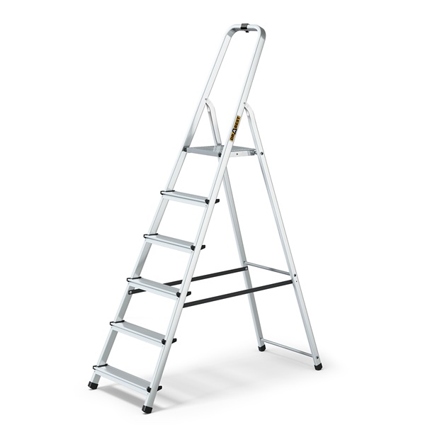 IRIS TOOLS HL-600-6S 6 lépcsős alumínium létra, 125 kg