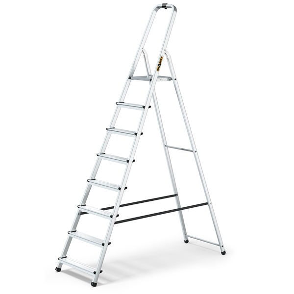 IRIS TOOLS HL-800-8S 8 lépcsős alumínium létra, 125 kg