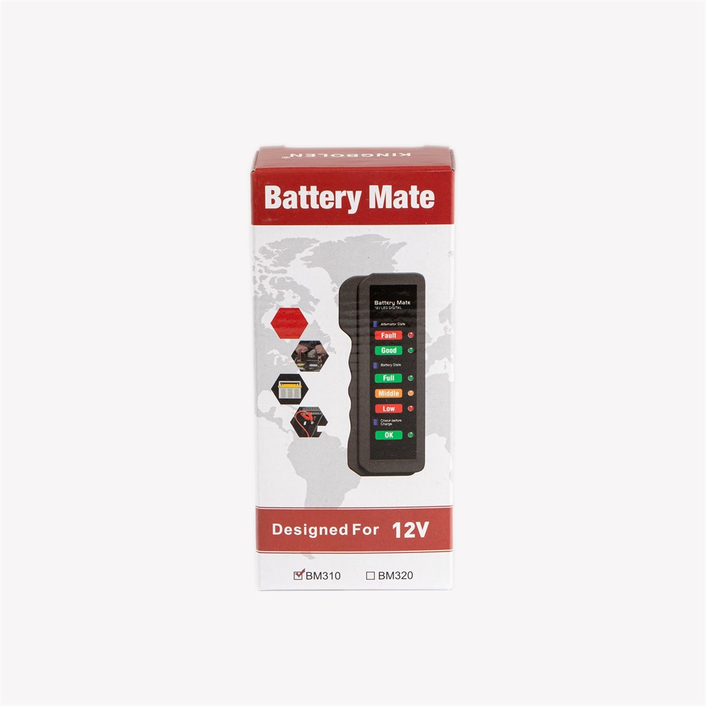 IRIS TOOLS  ITBC-4000 Akkumulátor teszter 12V, LED kijelzővel, akkumulátor csipesszel, AGM, GEL, Lead Acid battery