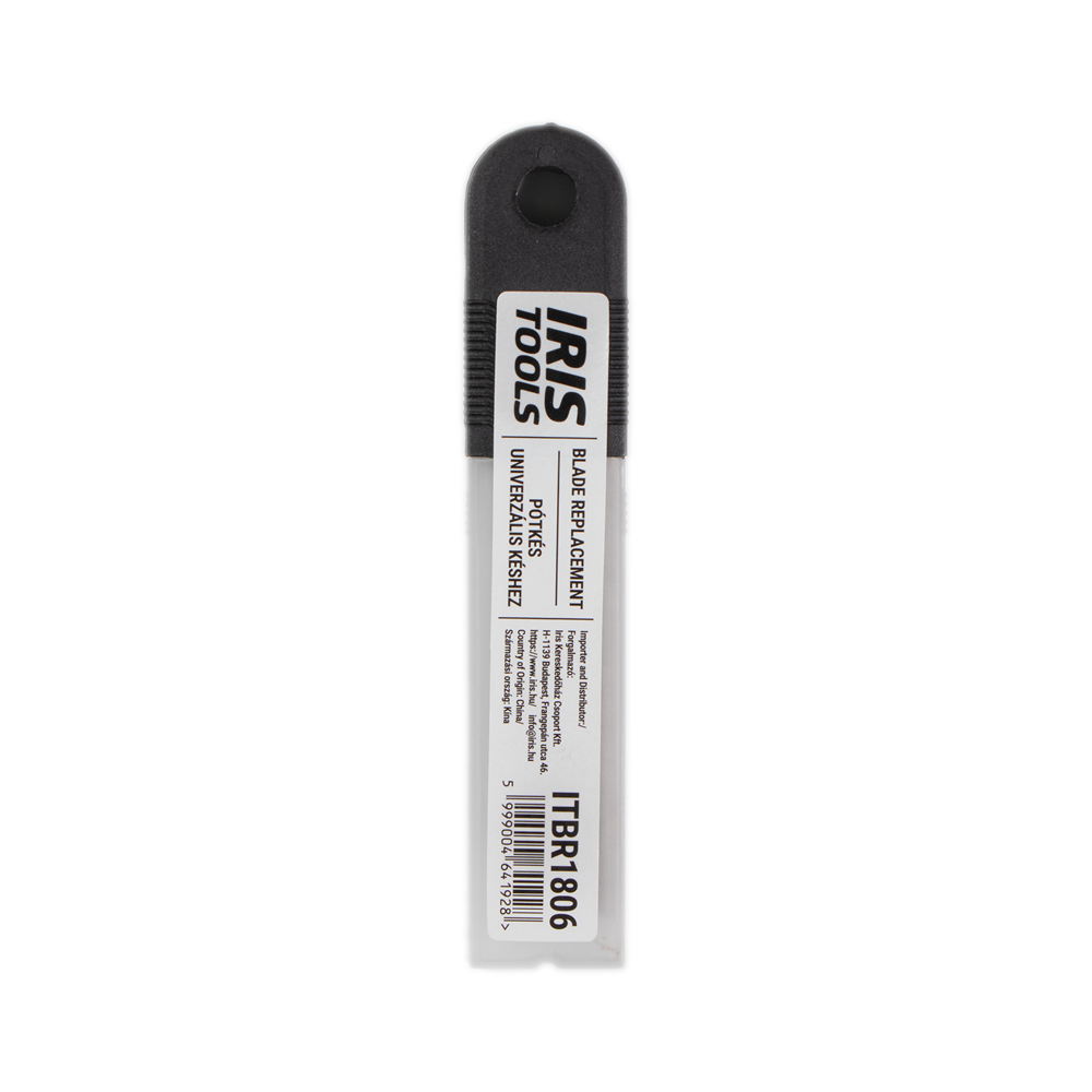 IRIS TOOLS ITBR1806 10db pótkés univerzális késhez 18mm, 0,6mm, fehér