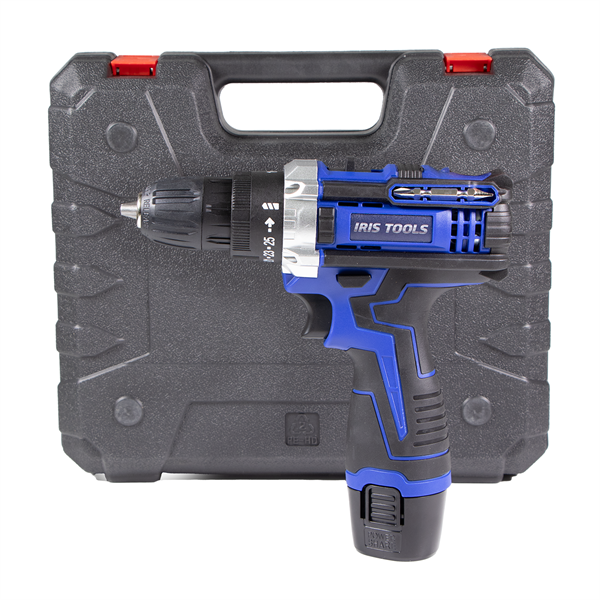 IRIS TOOLS ITDM-100 Akkus fúró és csavarbehajtó szett (táska + fúró + 2 akku + töltő), 21 V