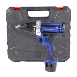 IRIS TOOLS ITDM-100 Akkus fúró és csavarbehajtó szett (táska + fúró + 2 akku + töltő), 21 V