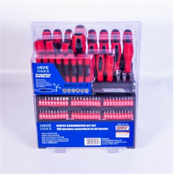 IRIS TOOLS SDB-100-025 100 darabos csavarhúzó és bit készlet